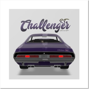 Challenger RT purple black Posters and Art